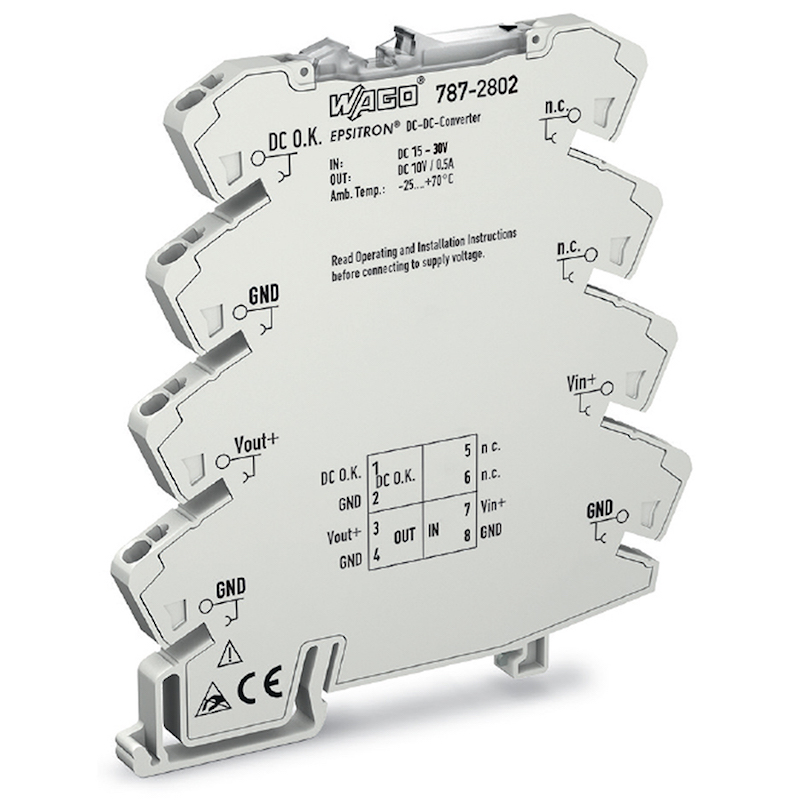 WAGO's latest DC/DC converters offer a slim profile